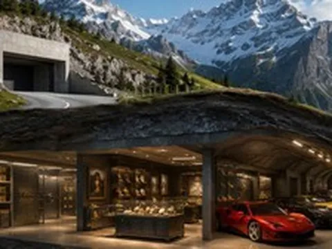 Không phải biệt thự hay két sắt, giới siêu giàu cất vàng, siêu xe Ferrari và trang sức tiền tỷ trong hầm sâu 100m giữa lòng núi