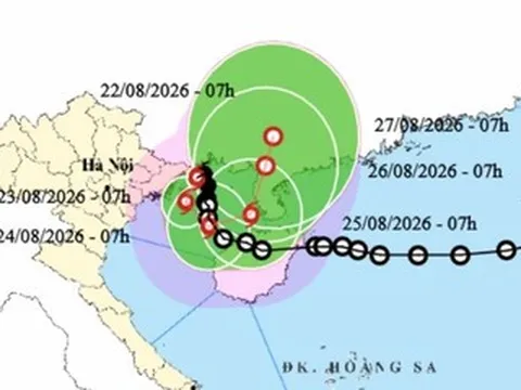 Bão số 4 tên quốc tế Narra, có thể 'ở lì' trên Vịnh Bắc Bộ 4 ngày