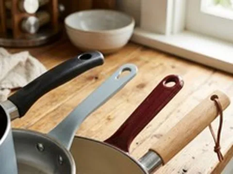 Vì sao nồi, chảo có 1 lỗ tròn trên tay cầm?