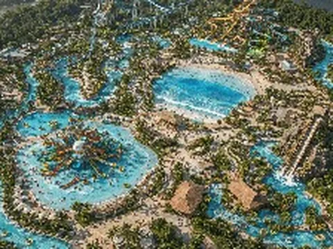 Tỷ phú Phạm Nhật Vượng đang cho xây công viên nước cảm giác mạnh "chưa từng có" ở Đông Nam Á: Thuộc quần thể kỳ quan vui chơi như Disneyland của Việt Nam, rộng gấp 21 lần mặt sân bóng Mỹ Đình
