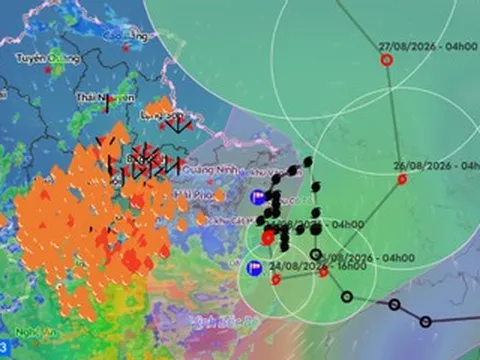 Bão số 4 Narra cách Hải Phòng 145km, liên tục ‘nhúc nhích’ đổi hướng