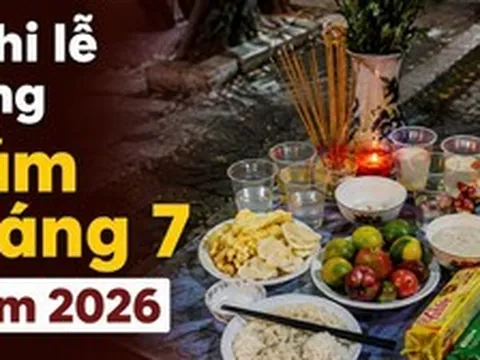 Nghi lễ cúng Rằm tháng 7 năm 2026