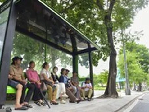 Nhà chờ xe buýt TP.HCM mát rượi cây xanh và an toàn với camera