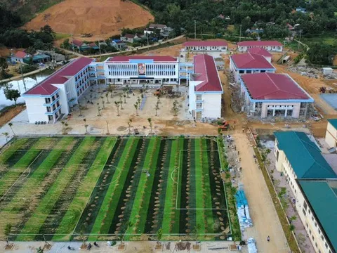 Tăng tốc hoàn thành trường nội trú liên cấp trước ngày khai giảng