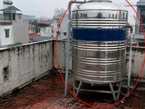 Lời khuyên cho những gia đình đang đặt bồn nước trên sân thượng