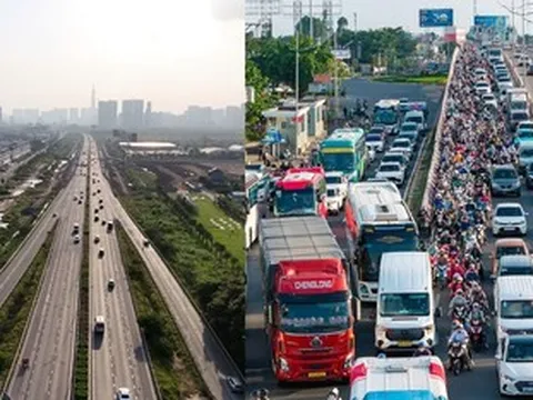 Hình ảnh đối lập ở hai cửa ngõ TPHCM ngày người dân trở lại làm việc