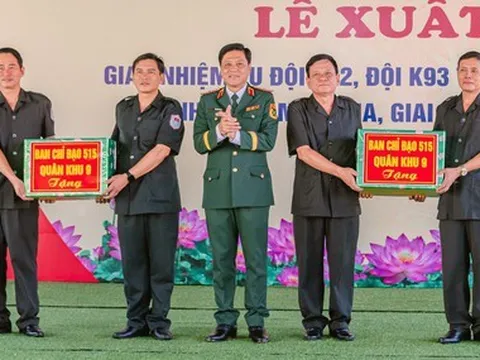 Lễ xuất quân lên đường tìm kiếm, quy tập hài cốt liệt sĩ tại Campuchia