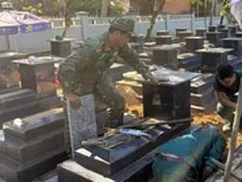 Gia Lai hoàn thành lấy mẫu gần 12.000 mộ liệt sĩ chưa biết tên