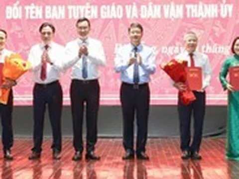 Đà Nẵng thành lập 2 đảng bộ, đổi tên Ban Tuyên giáo và Dân vận Thành ủy