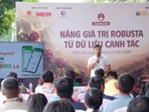 Nâng giá trị Robusta từ dữ liệu canh tác trên ứng dụng 2Nông