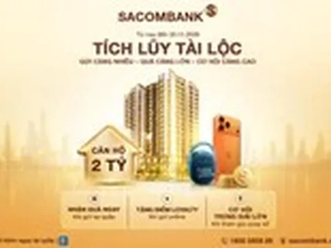 SACOMBANK mang loạt ưu đãi đến khách hàng gửi tiết kiệm
