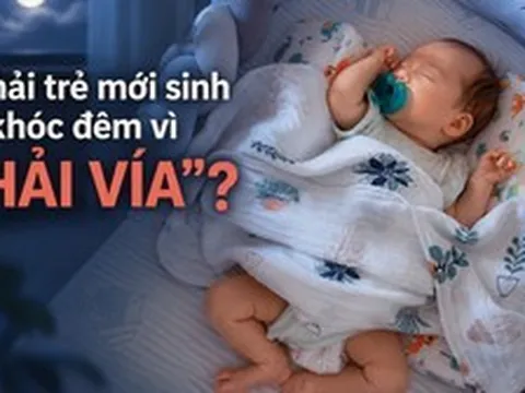 Có phải trẻ mới sinh hay khóc đêm vì “phải vía”?