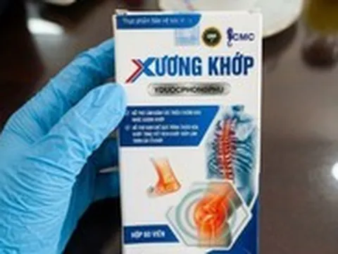 Phát hiện thực phẩm bảo vệ xương khớp nhưng không có chất hỗ trợ xương khớp như công bố
