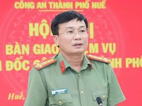 Đại tá Dương Văn Thoan phụ trách Công an TP Huế