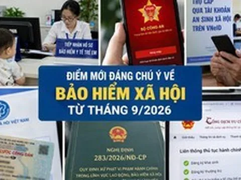 Từ tháng 9/2026, có 4 điểm mới về BHXH, BHYT mà người dân cần biết rõ