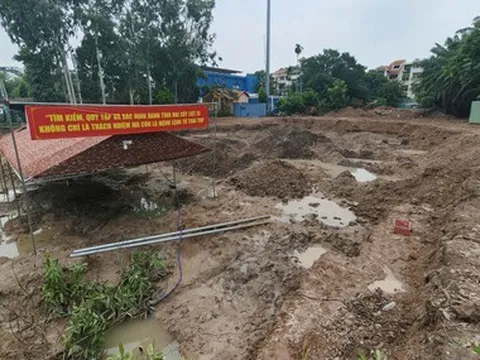 Hiện trạng mới nhất 3 rãnh mộ tìm hài cốt liệt sĩ ở công viên Lê Thị Riêng