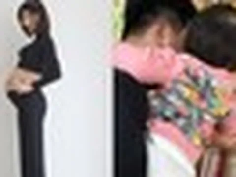 Đau lòng cảnh nữ diễn viên mất con trai 6 tuổi, đưa con gái đến thăm anh trai quá cố