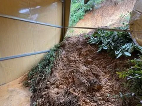 Vết nứt trên đồi kéo dài 300m, 78 hộ dân ở Lâm Đồng phải di dời