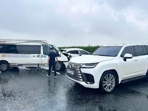 Tạm giữ tài xế Lexus dừng đột ngột, gây tai nạn liên hoàn trên cao tốc