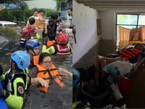 Nước dâng vào cả điểm trú tạm, Bangkok chuyển khoảng 1.200 người sang nơi an toàn hơn