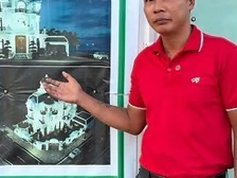 Thu nhập của thầy phụ hồ nổi tiếng nhất Việt Nam, đang xây biệt thự lâu đài gần 200m2 ở quê