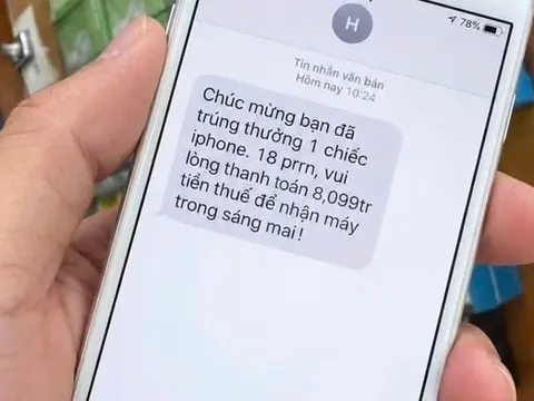 Cảnh giác thủ đoạn thông báo "trúng thưởng iPhone 18 Pro Max" để lừa đảo