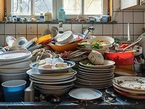 Vì sao không nên tráng bát đĩa trước khi cho vào máy?