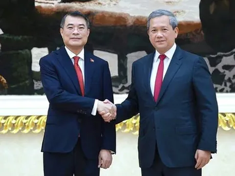 Thủ tướng Hun Manet chủ trì lễ đón Thủ tướng Lê Minh Hưng