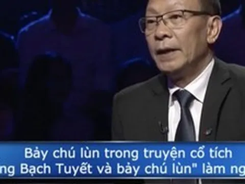 7 chú lùn trong truyện Bạch Tuyết làm nghề gì? 73% khán giả Ai Là Triệu Phú trả lời sai